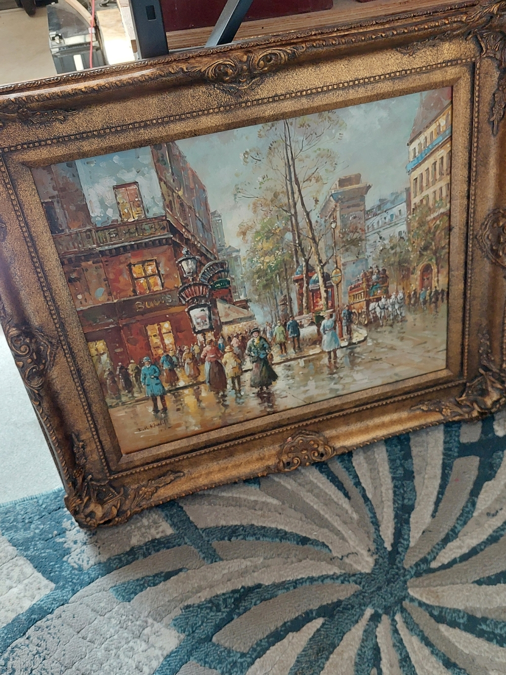 Peinture Par L'artiste D.R.Khalil Dans Les Annees 60/70 Livraison Inclus Canada